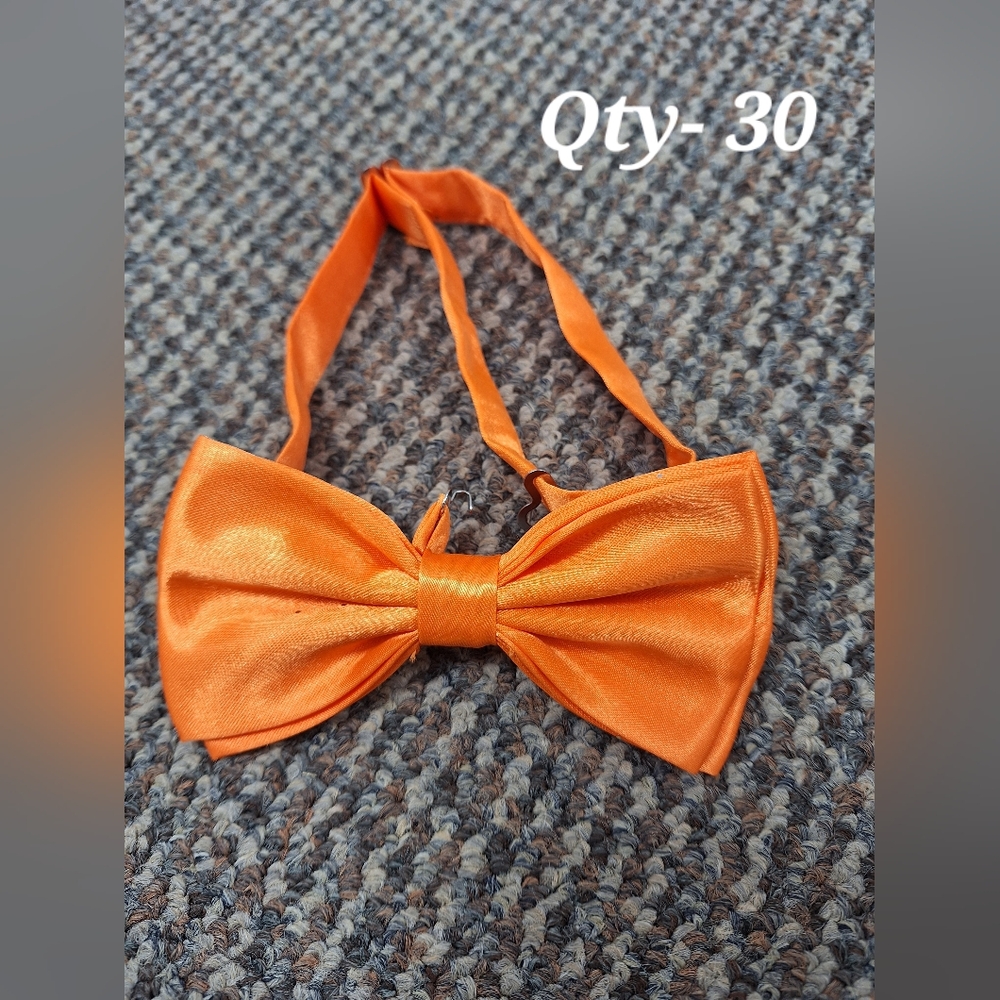 Orange Kids Bow Tie